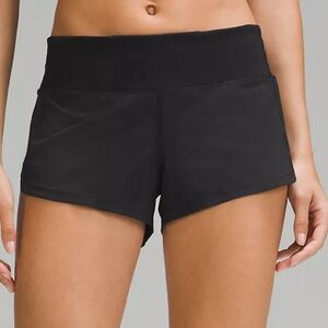 Lululemon Speed Up Low-Rise Lined Short 2.5" BLACK